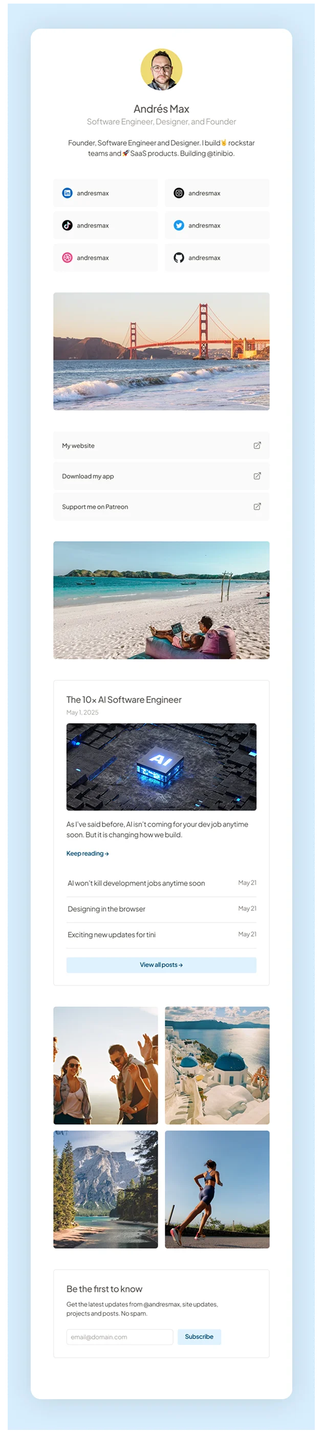 tini.bio Screenshot 1